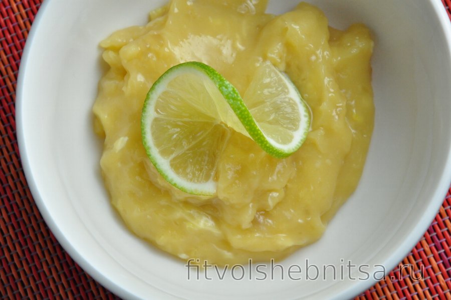 Полезный лимонный курд без масла
