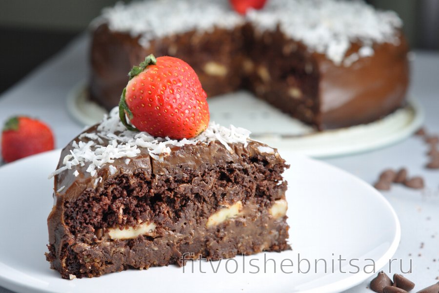 Полезный шоколадный низкокалорийный торт «Шокохолик»